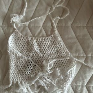 Knit beach coverup top